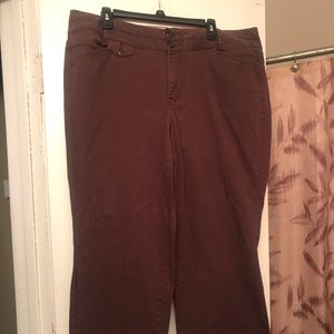 Size 18 brown Lane Bryant pants